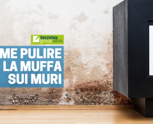 come pulire la muffa sui muri